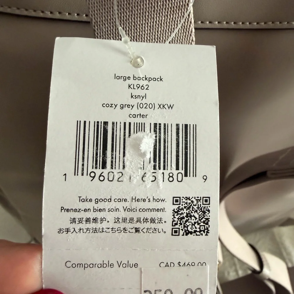 Kate Spade Taupe Backpack - Picture 3 of 5